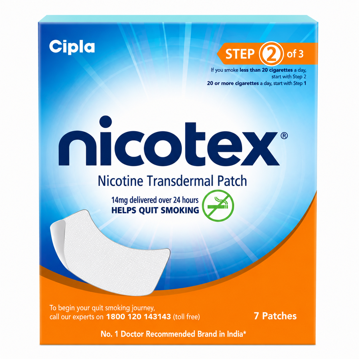 Nicotex patches, 14 mg, 7 patches