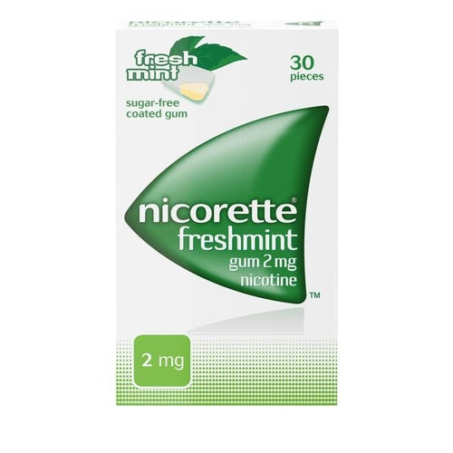 Nicorette 2mg Gum  Mint Plus - Strip 30