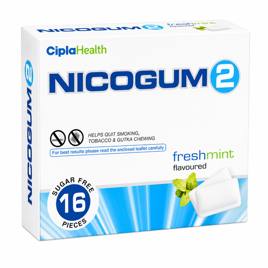 Nicogum 2 mg, Mint Plus - strip, 16 gums
